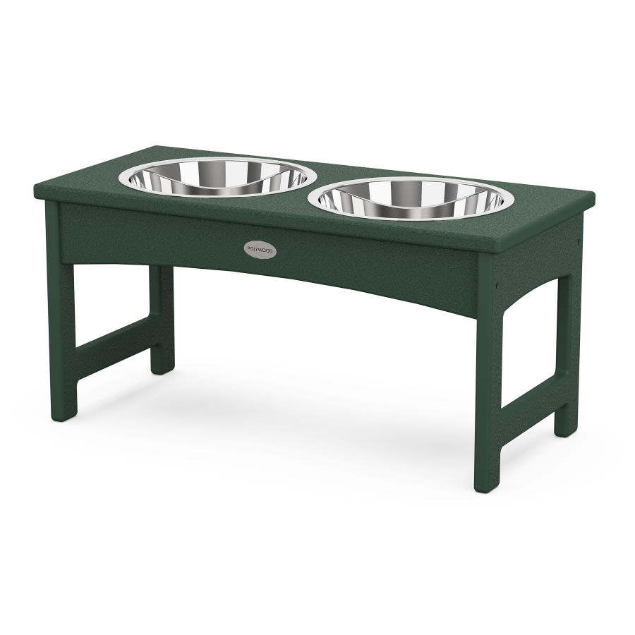 POLYWOOD Pet Feeder in Green