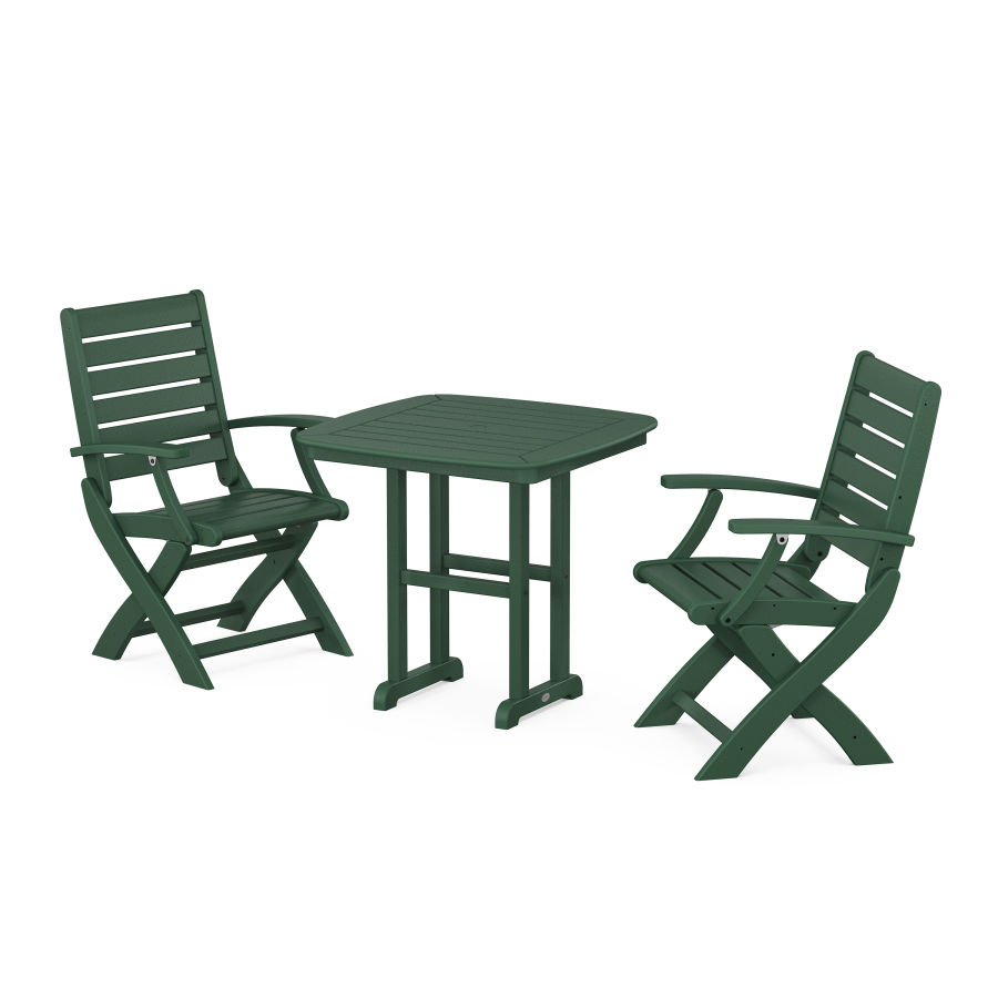 POLYWOOD Signature 3-Piece Dining Set in Green