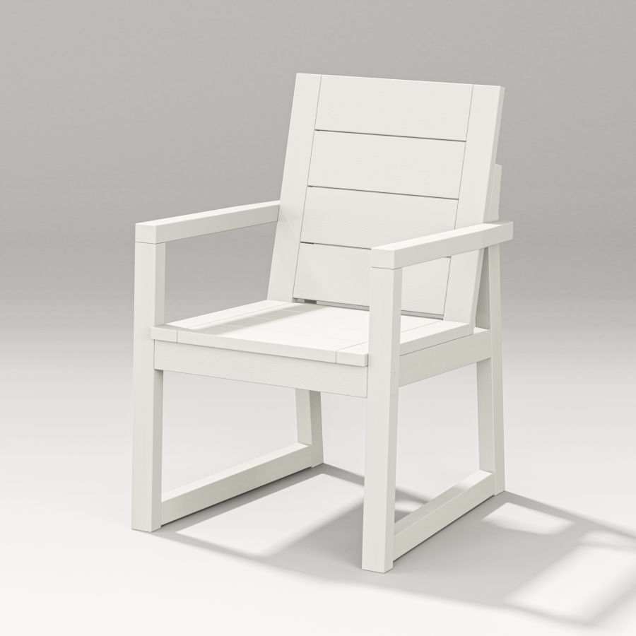 POLYWOOD Elevate Dining Arm Chair in Vintage White