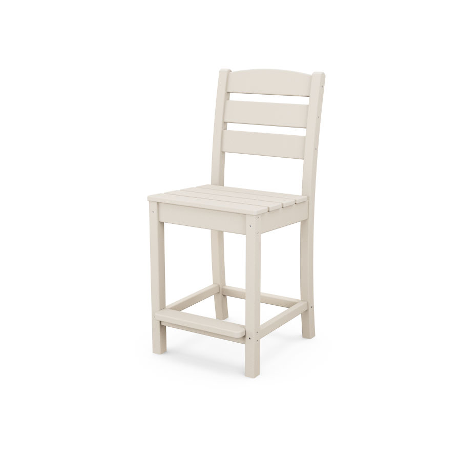 POLYWOOD Lakeside Counter Side Chair in Sand