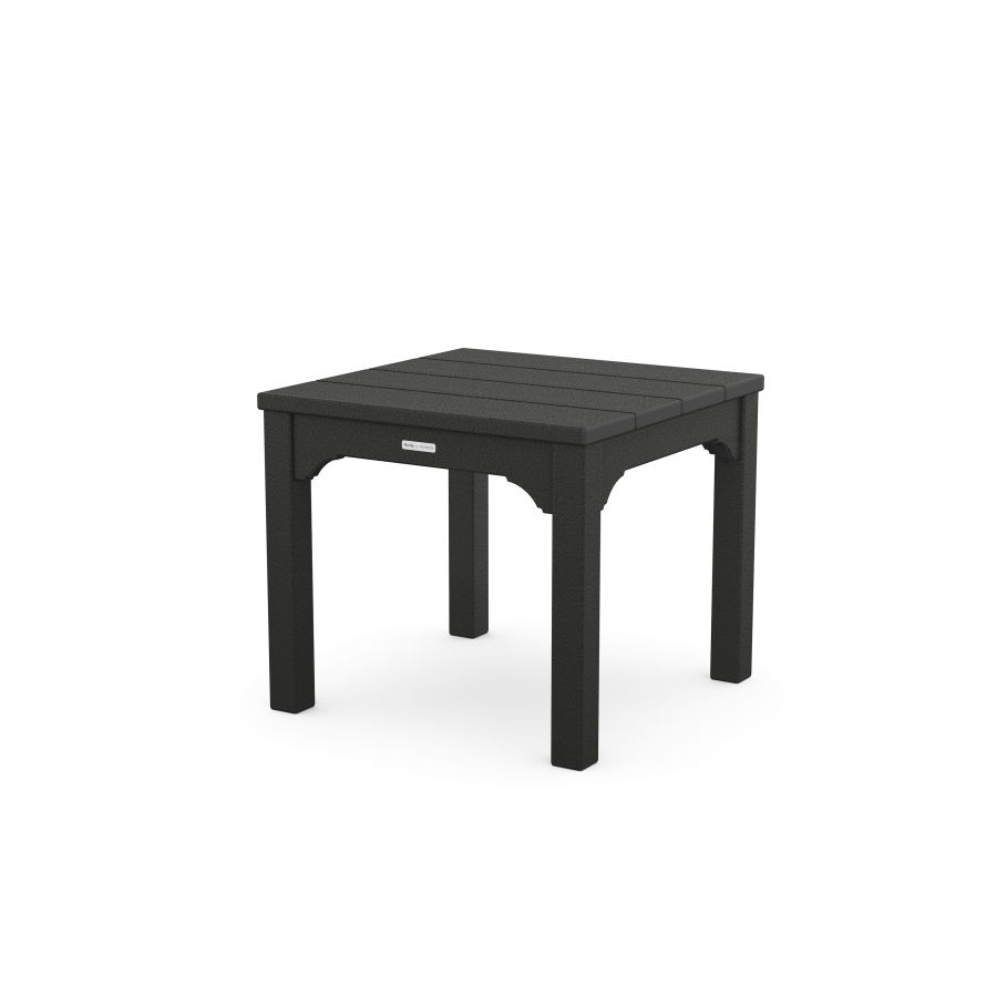 POLYWOOD Chinoiserie End Table in Black