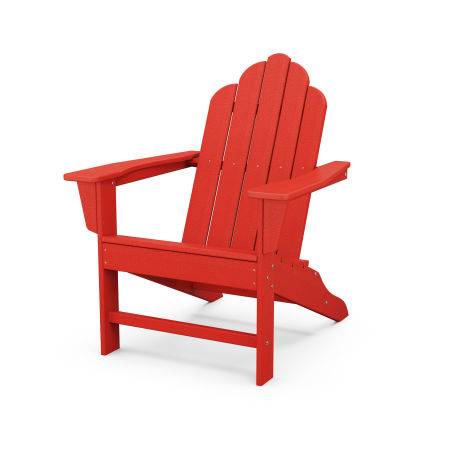 POLYWOOD Long Island Adirondack in Sunset Red