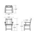 Thumbnail for Prairie Dining Arm Chair
