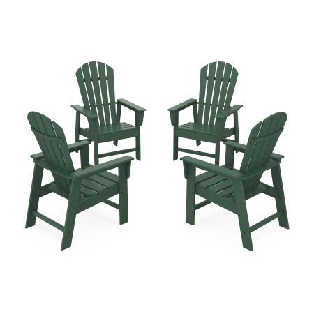 4-Piece South Beach Casual Chair Conversation Set in Green