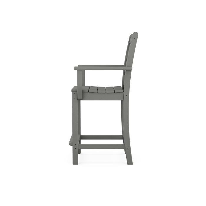 POLYWOOD Chippendale Counter Arm Chair