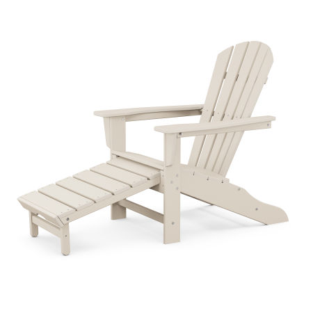 Adirondack with Hideaway Ottoman in Sand