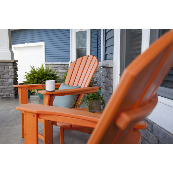 orange polywood adirondack chairs