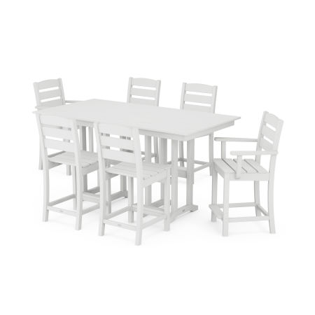 Lakeside 7-Piece Counter Set in White