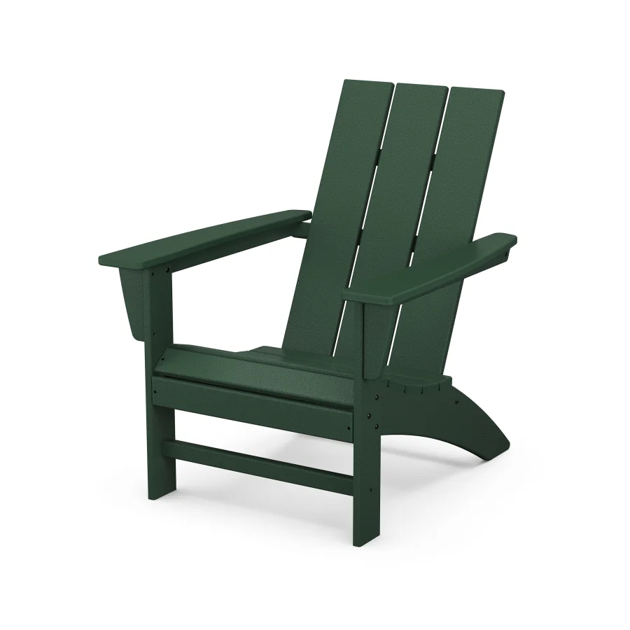 POLYWOOD Modern Adirondack Chair in Green