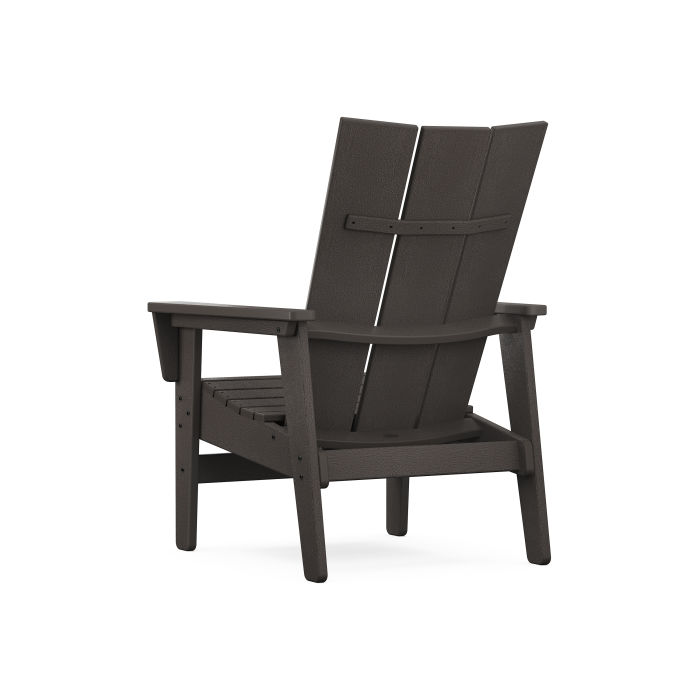 POLYWOOD Modern Grand Upright Adirondack Chair in Vintage Finish