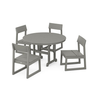 EDGE Side Chair 5-Piece Round Farmhouse Dining Set
