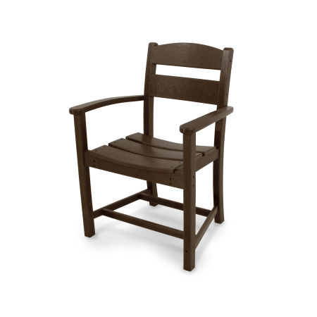 POLYWOOD Classics Dining Arm Chair in Mahogany