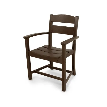 POLYWOOD Classics Dining Arm Chair in Mahogany