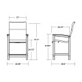Thumbnail for Coastal Woven High-Back Counter Chair