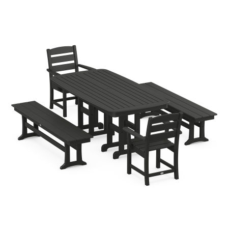 Lakeside 5-Piece Dining Set in Black