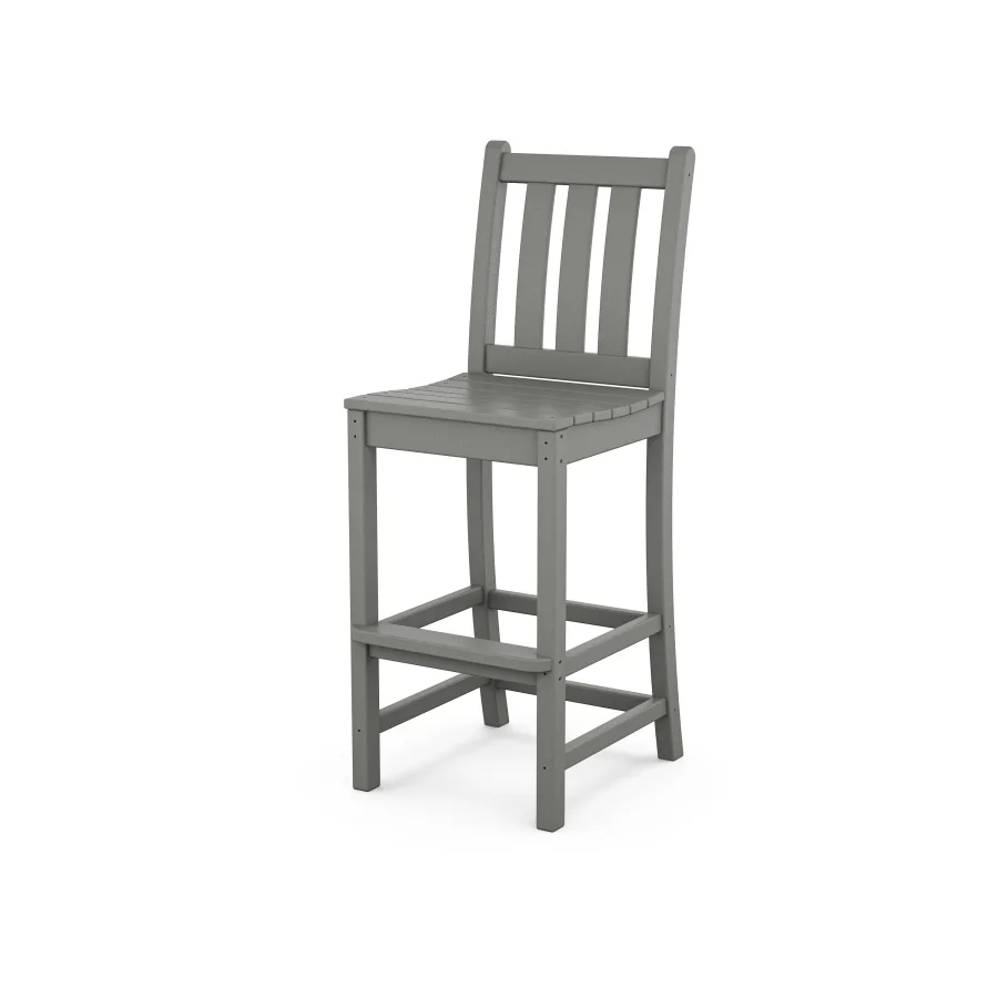 POLYWOOD Traditional Garden Bar Side Chair