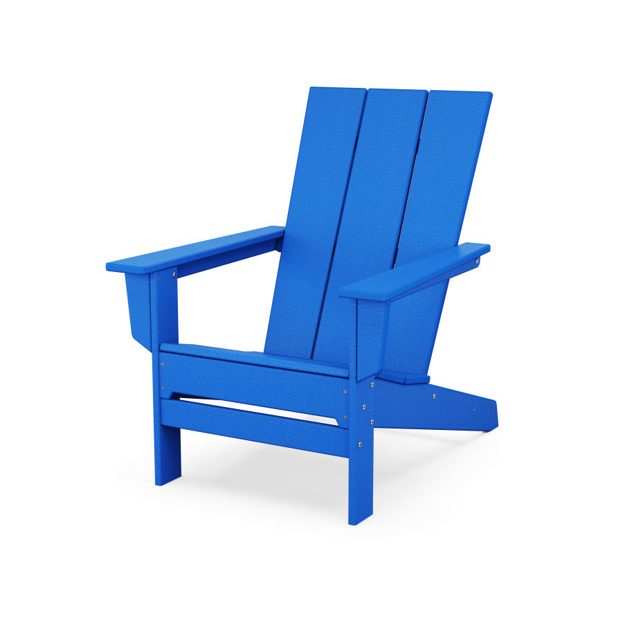 POLYWOOD Modern Studio Adirondack Chair in Pacific Blue