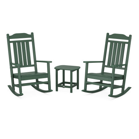 Country Living Legacy Rocking Chair 3-Piece Set in Green