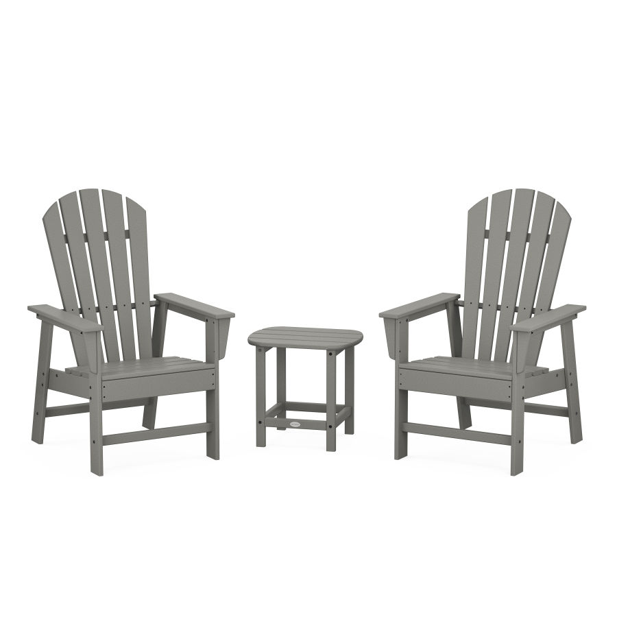POLYWOOD South Beach Casual Chair 3-Piece Set with 18" South Beach Side Table