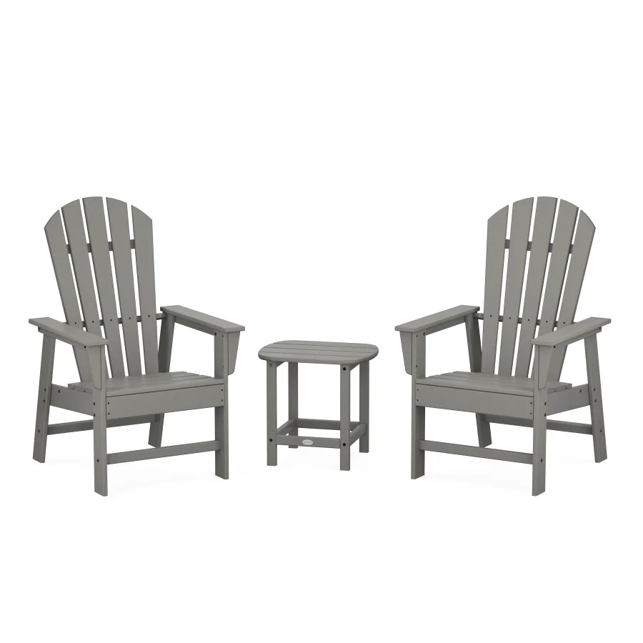 POLYWOOD South Beach Casual Chair 3-Piece Set with 18" South Beach Side Table