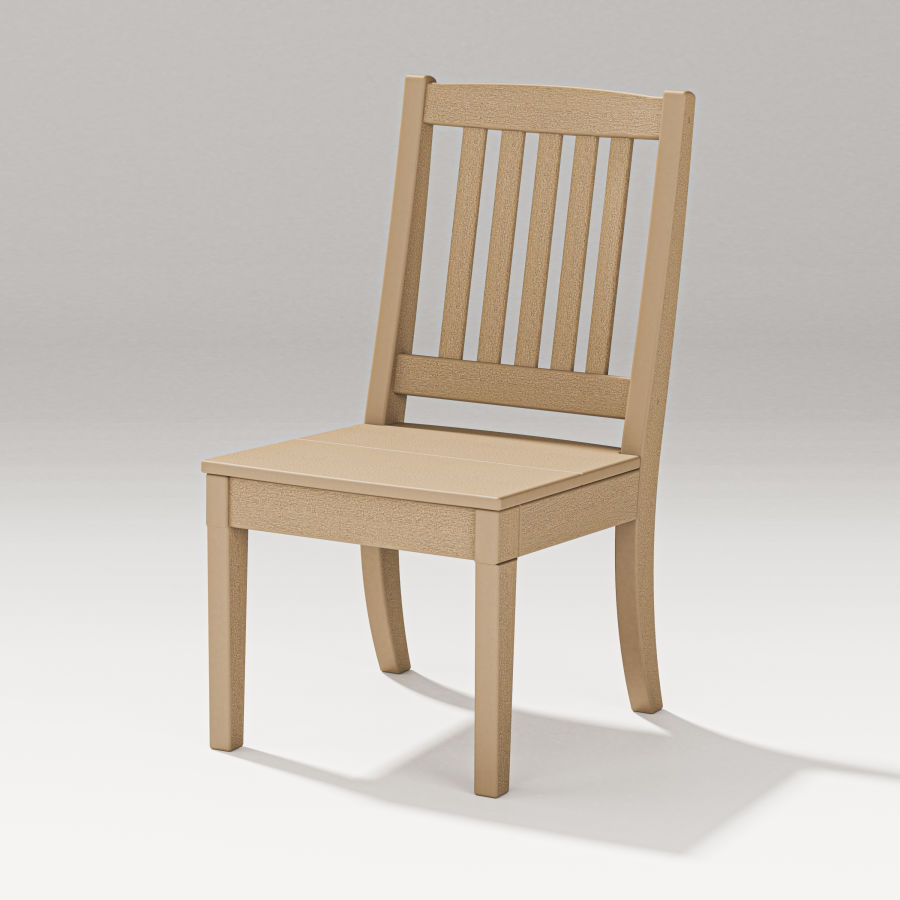 POLYWOOD Estate Dining Side Chair in Vintage Sahara