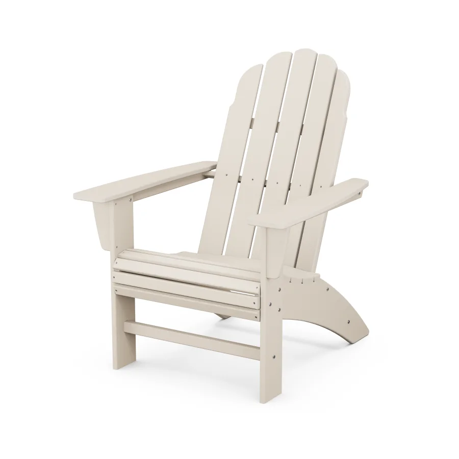 POLYWOOD Vineyard Curveback Adirondack Chair in Sand