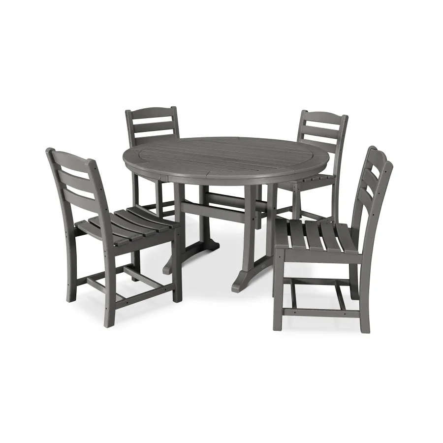 POLYWOOD La Casa Café 5-Piece Side Chair Dining Set