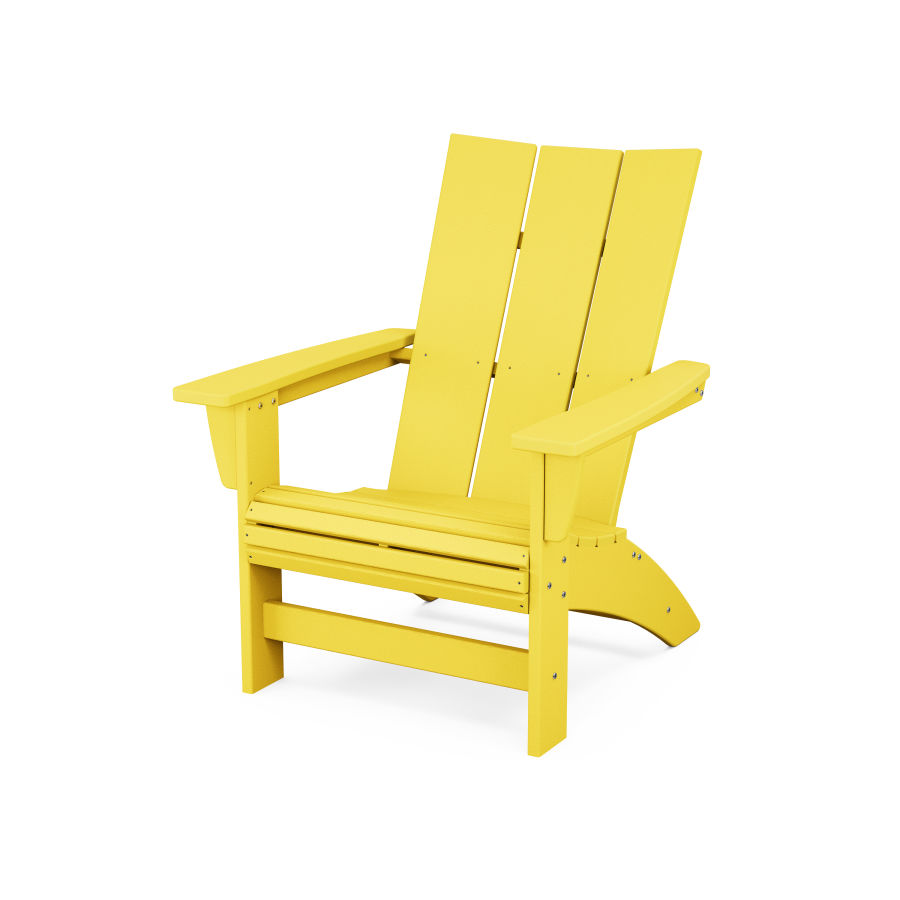 POLYWOOD Modern Grand Adirondack Chair in Lemon