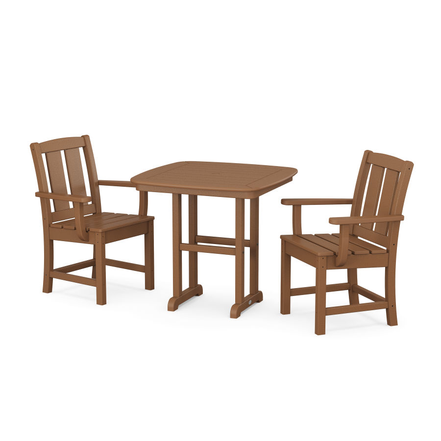 POLYWOOD Mission 3-Piece Dining Set in Teak