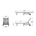 Thumbnail for Cottage Chaise with Wheels