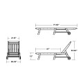 Thumbnail for Cottage Chaise with Wheels