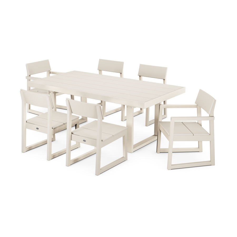 POLYWOOD EDGE 7-Piece Dining Set in Sand