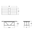 Thumbnail for 96" A-Frame Dining Table