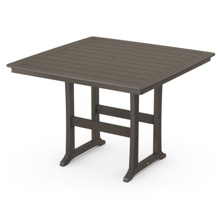 POLYWOOD Nautical Trestle 59" Bar Table in Vintage Finish