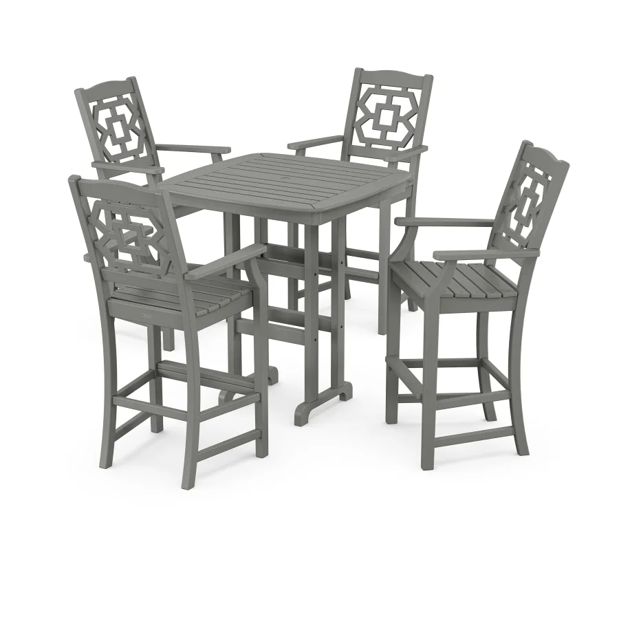 POLYWOOD Chinoiserie 5-Piece Bar Set