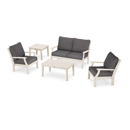 Braxton 5-Piece Deep Seating Set in Sand / Ash Charcoal