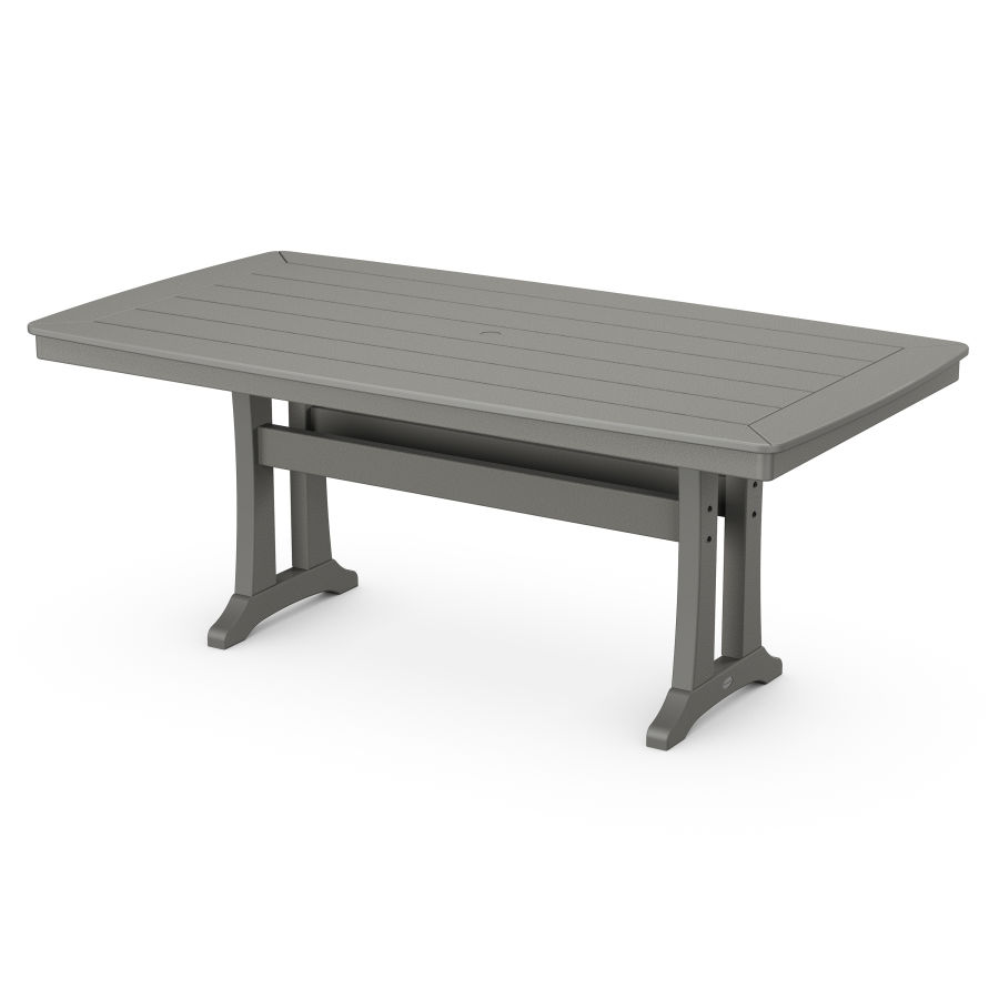 POLYWOOD 38" x 73" Dining Table in Slate Grey