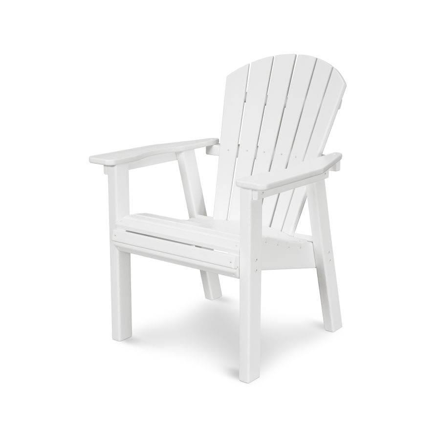 POLYWOOD Seashell Casual Chair in White