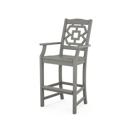 POLYWOOD Chinoiserie Bar Arm Chair