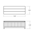 Thumbnail for Vineyard 48" Storage Bench
