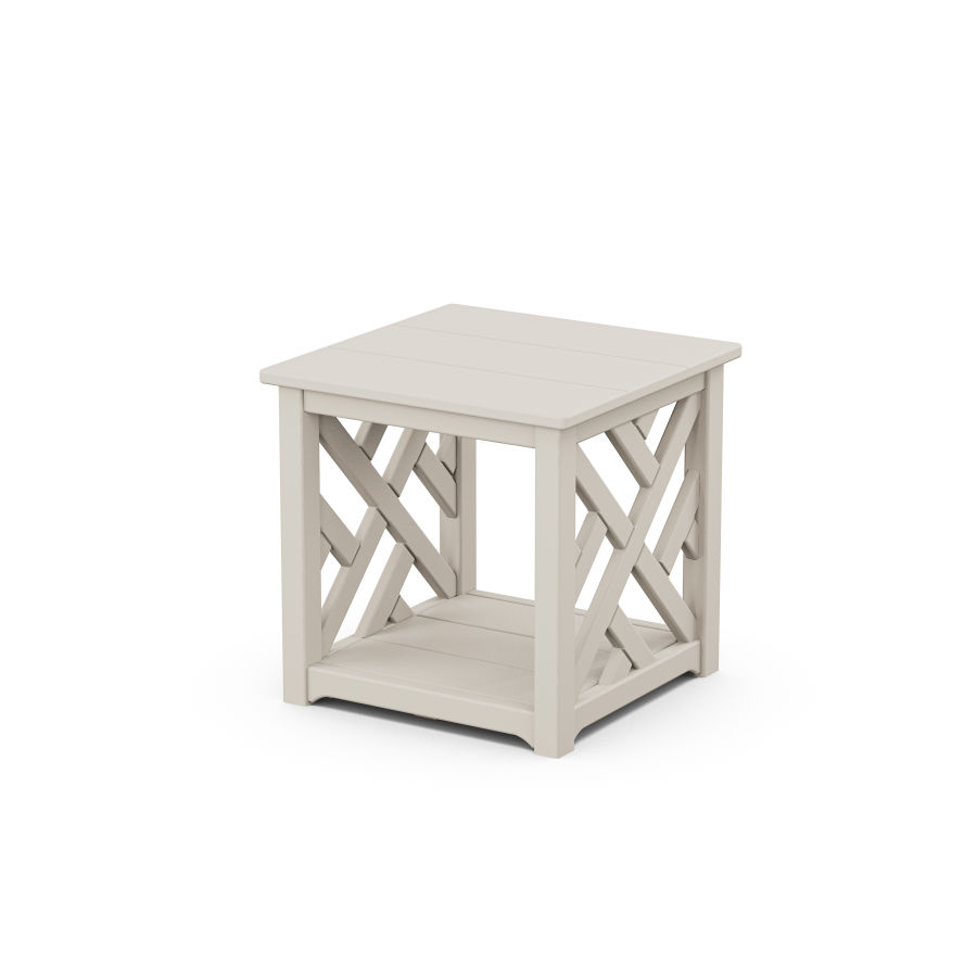POLYWOOD Chippendale Accent Table in Sand