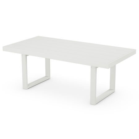EDGE 39" x 78" Dining Table in Vintage White