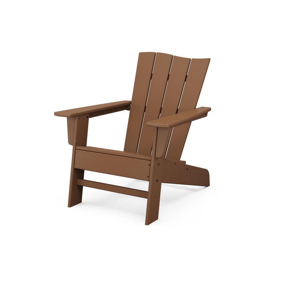 POLYWOOD The Wave Chair Left in Teak