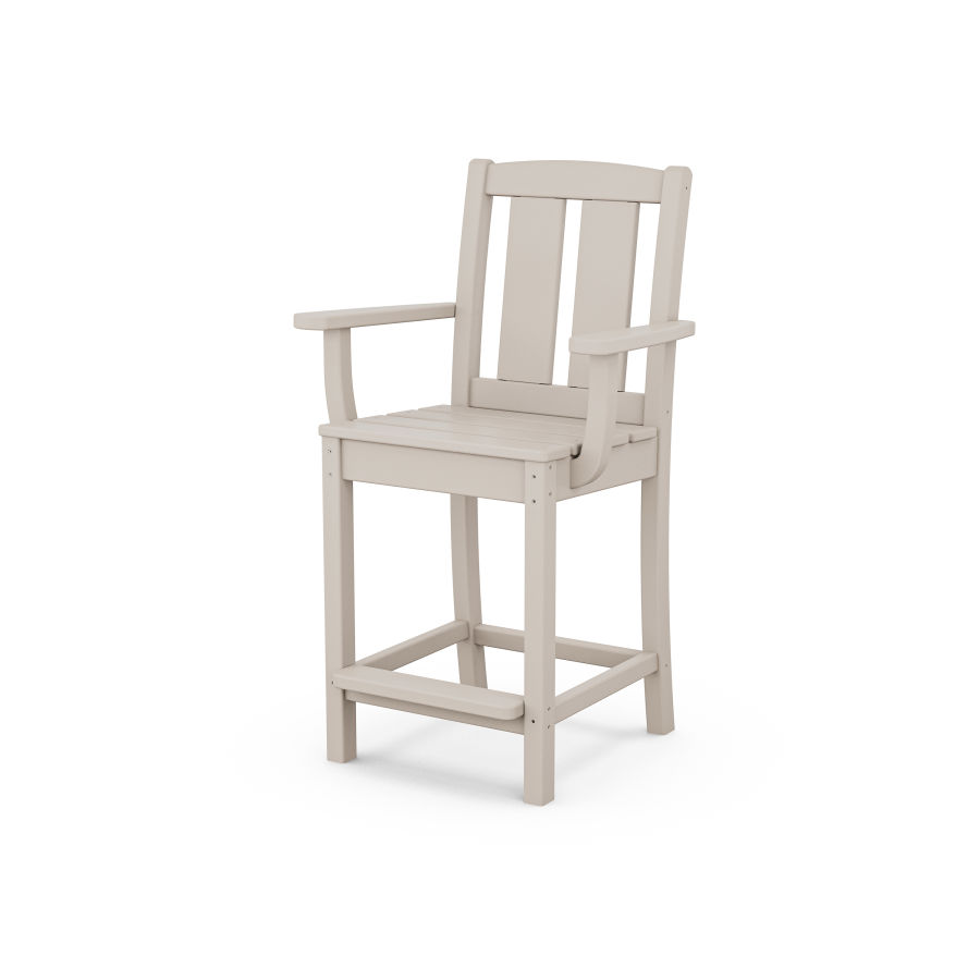 POLYWOOD Mission Counter Arm Chair in Sand