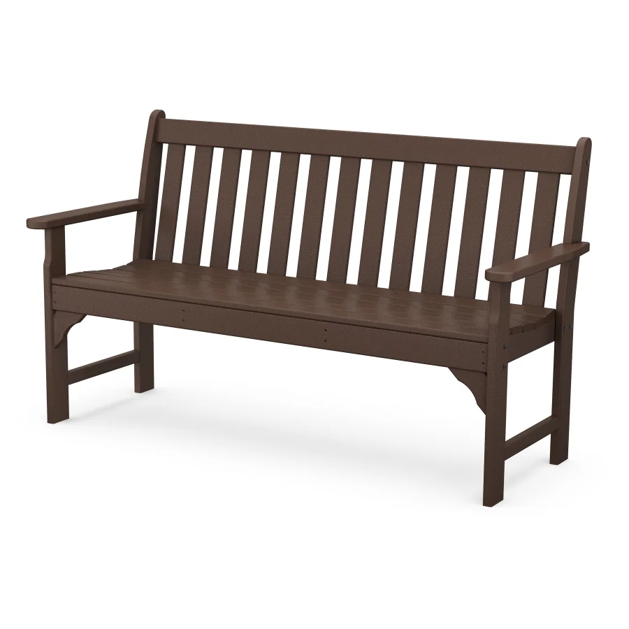 POLYWOOD Vineyard 60" Bench in Mahogany