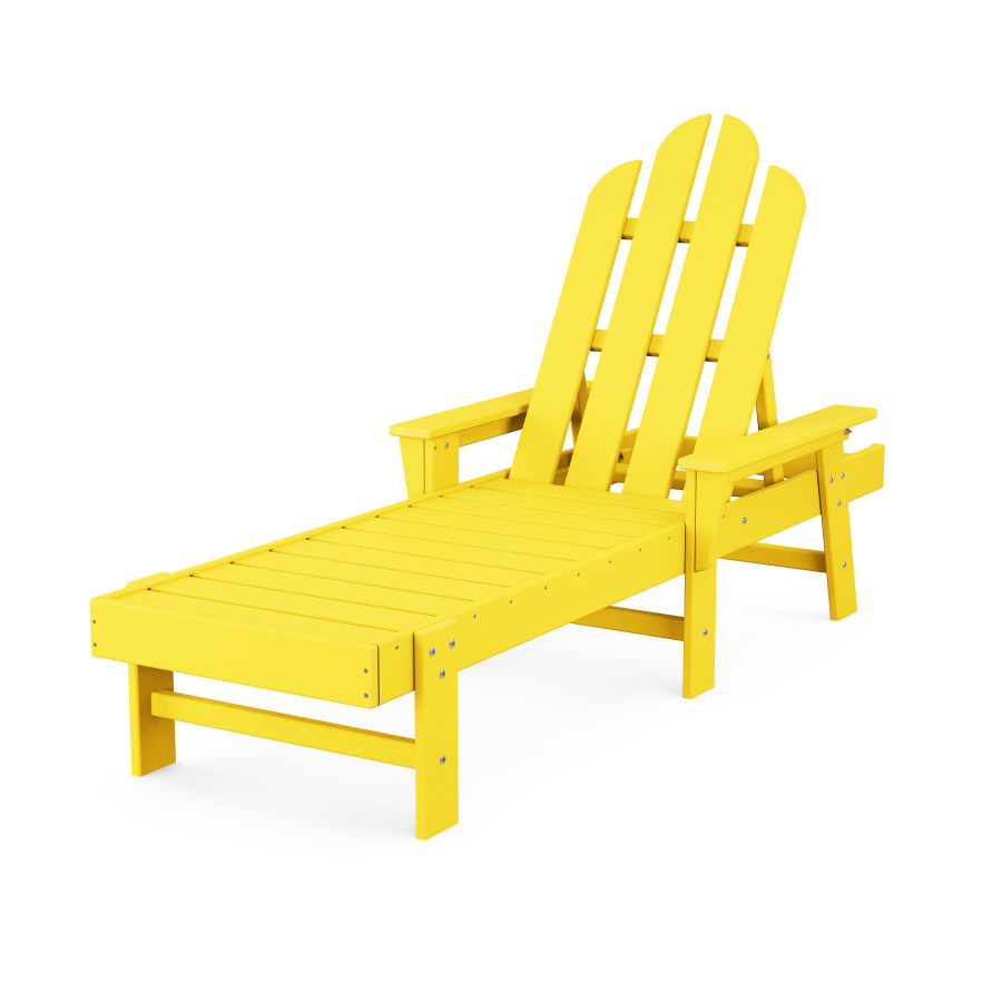POLYWOOD Long Island Chaise in Lemon