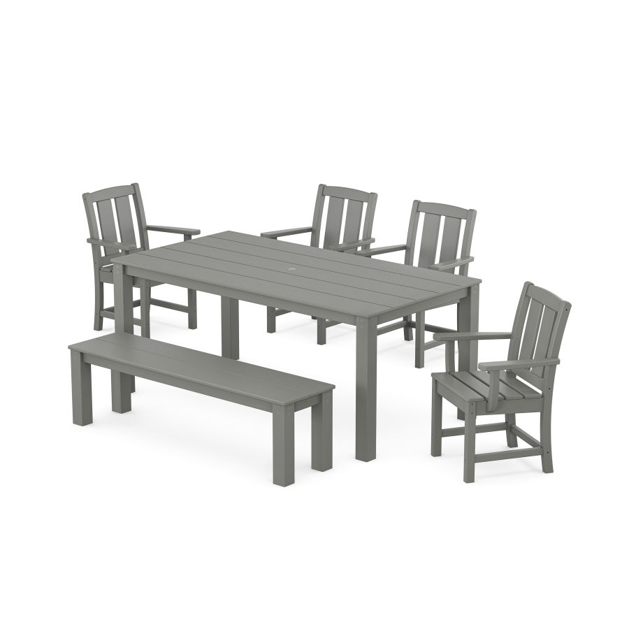 POLYWOOD Mission 6-Piece Parsons Dining Set with Bench