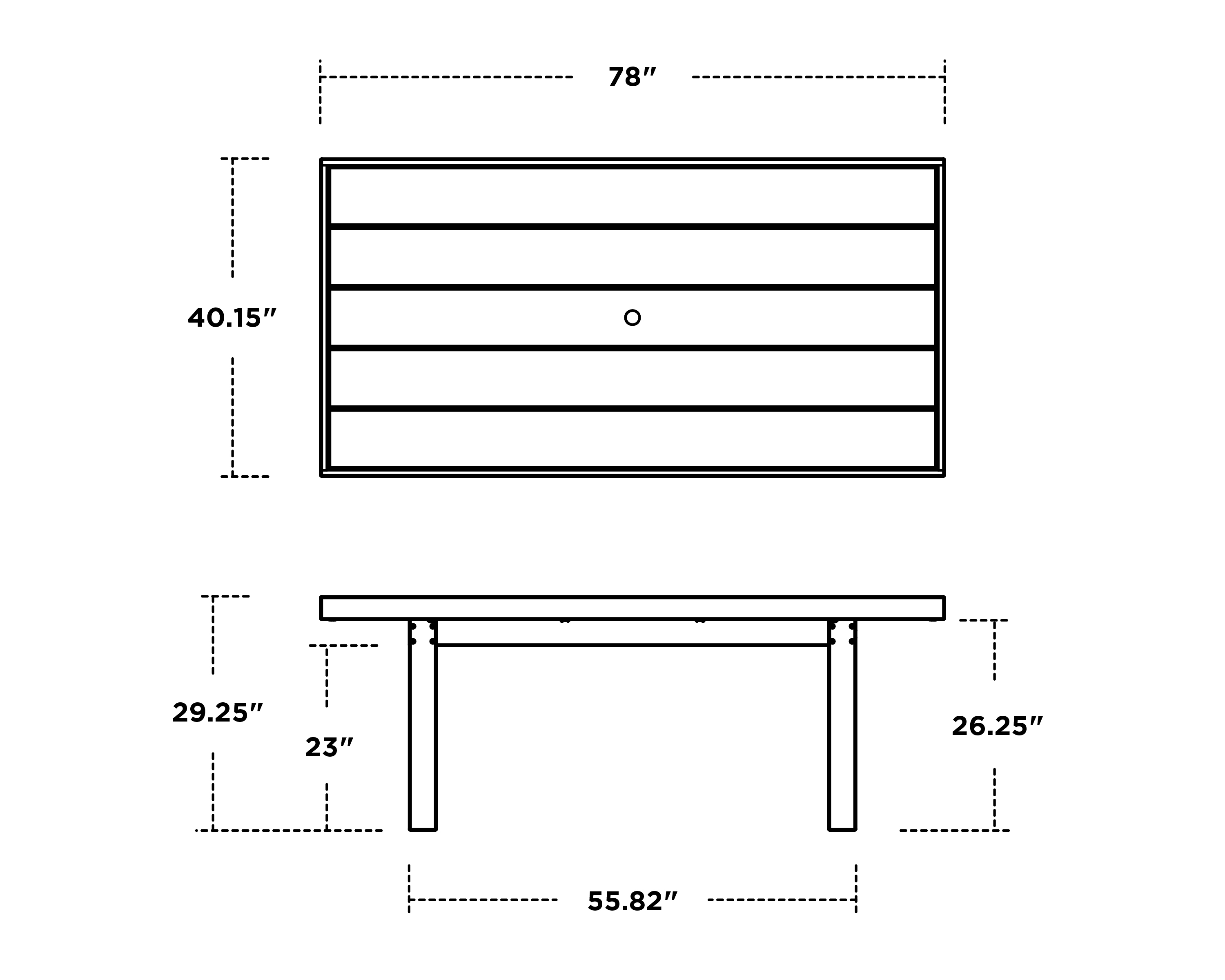 Thumbnail for EDGE 40" x 78" Dining Table