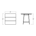 Thumbnail for Studio 30" Square Bistro Table