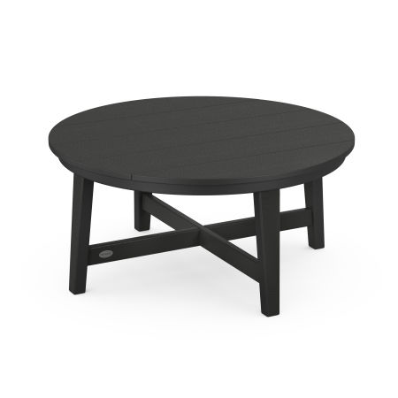 Newport 36" Round Coffee Table in Black